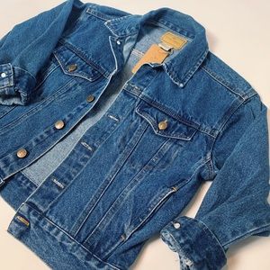 Vintage XXS/XS dark denim jean jacket